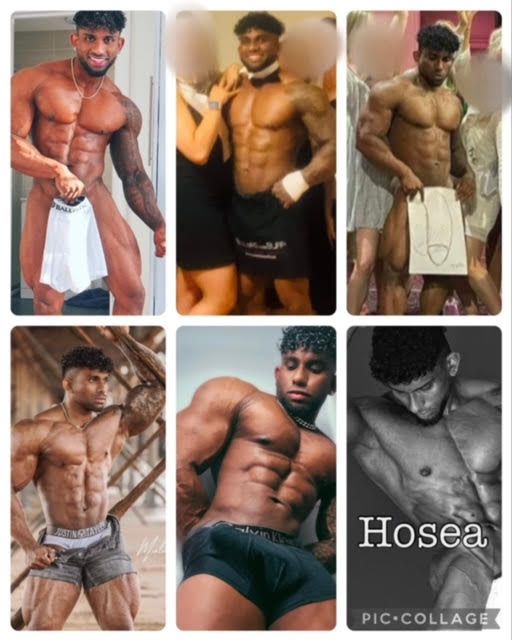Hosea, professional male stripper based in Bristol, posing shirtless with muscular physique and defined abs, available for hen parties, birthdays and private events across Bristol and the South West.