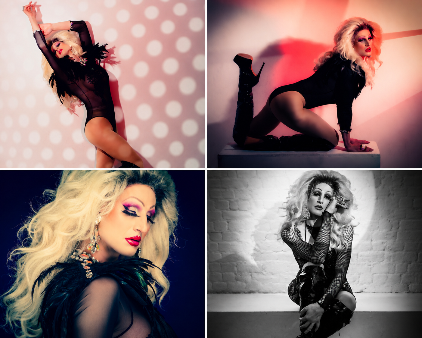 Drag Performer DB is based in Poole, Dorset KB drag performer in four glamorous professional photos, available for drag entertainment in Aberystwyth, Cardiff and across Wales
