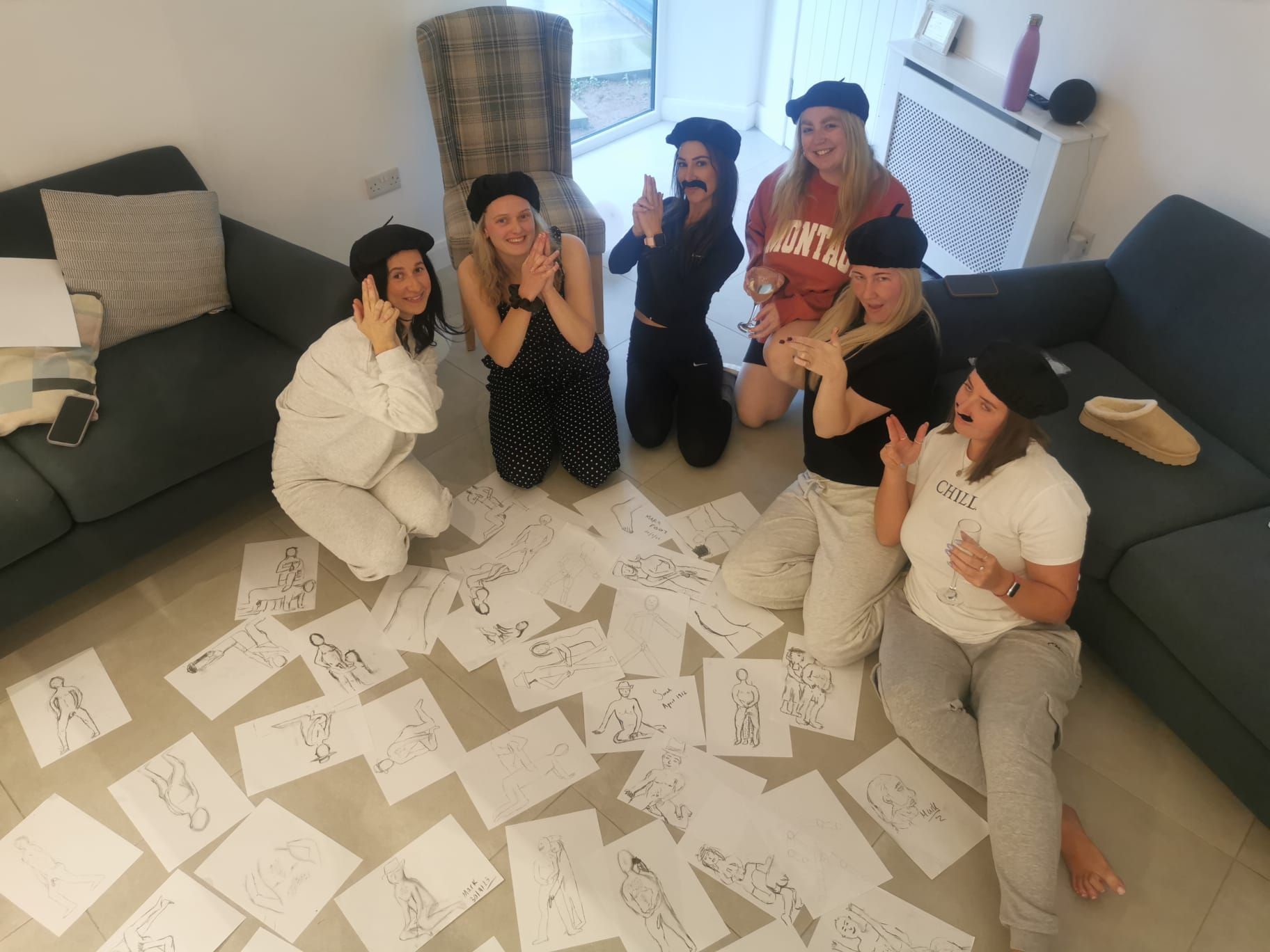 Life drawing hen party in Shrewsbury September 2023