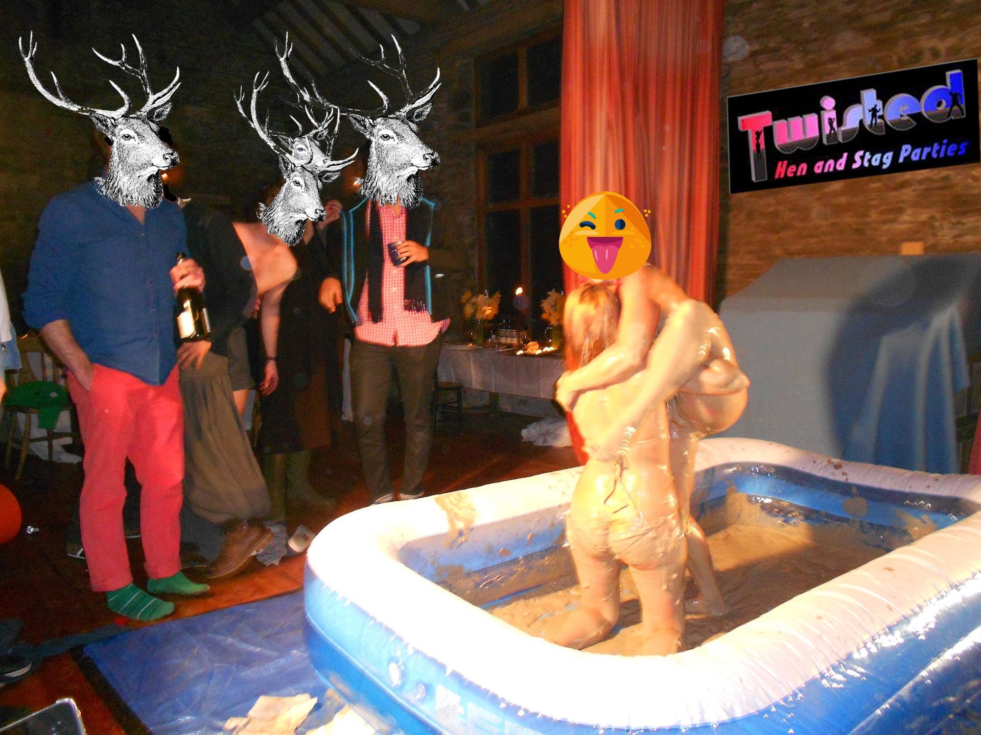 Mud, jelly & oil/lube wrestling at your stag or birthday party UK