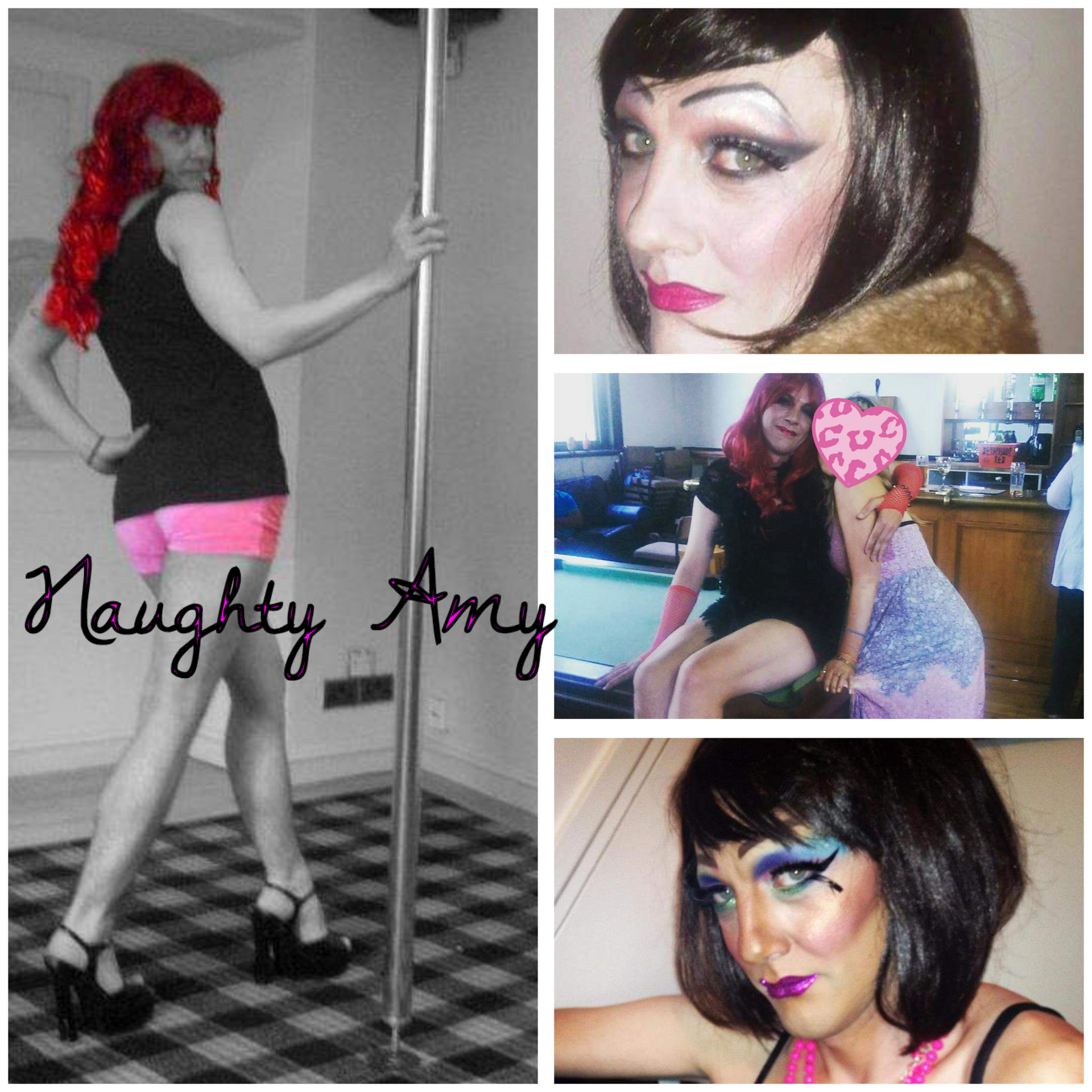 Newcastle upon Tyne trans stripper and party hostess Naughty Amy available for strippergrams, bar crawls and private parties