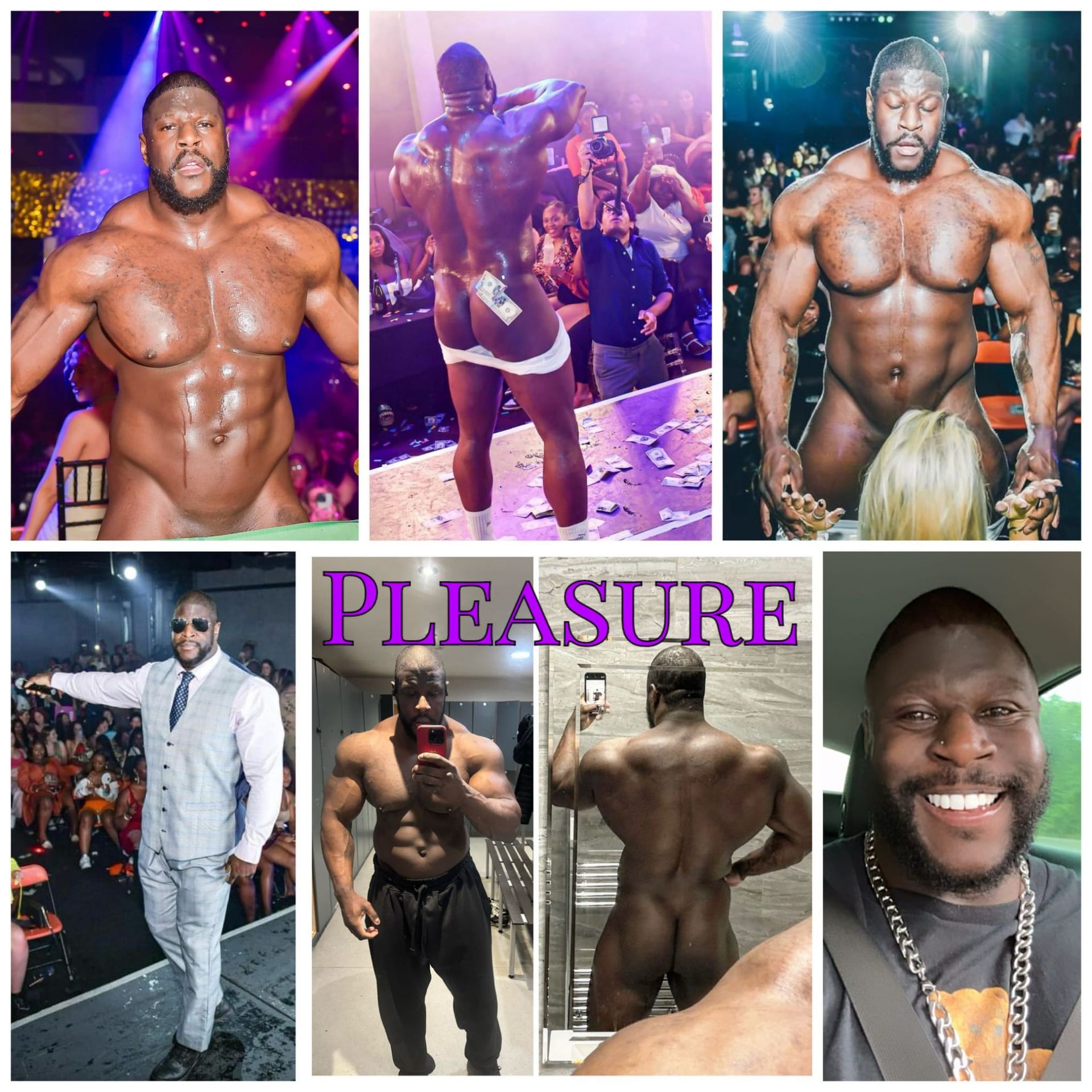Pleasure Birmingham male stripper and buff butler with muscular build, performing for hen parties, birthdays and private events