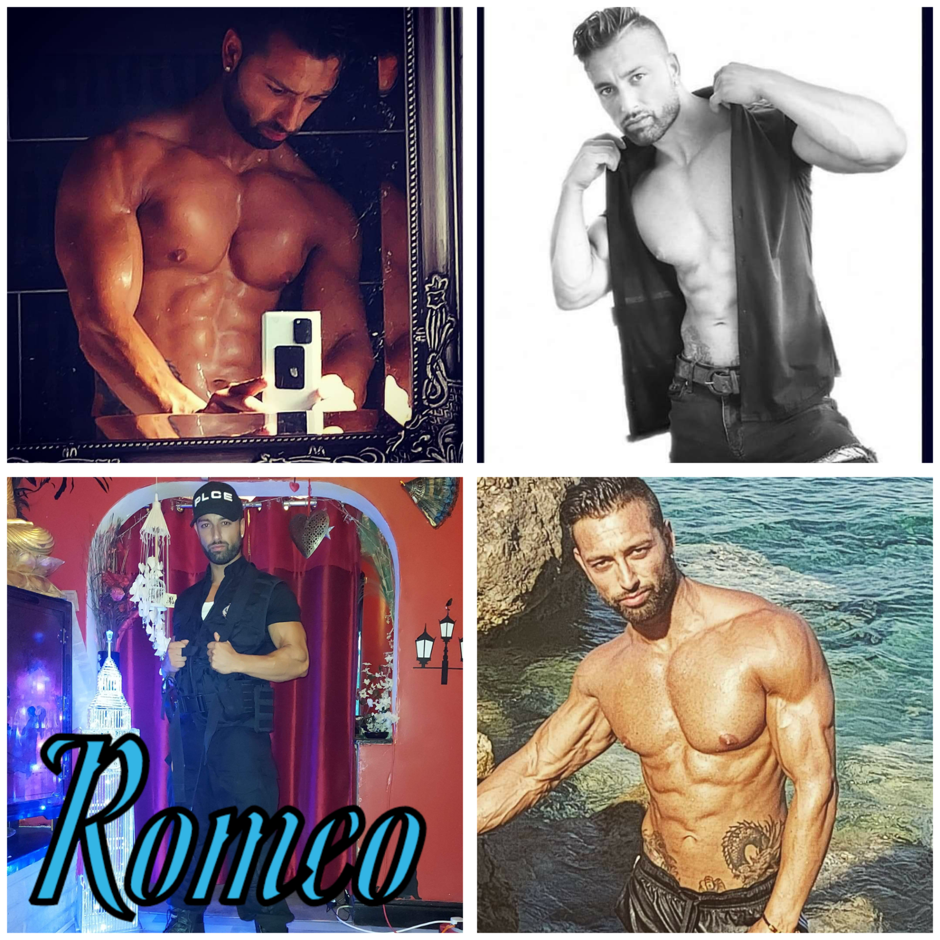 Romeo male stripper based between Manchester and Nottingham performing at hen parties and private events, muscular athletic entertainer delivering high-energy strip shows across the Midlands and North West.