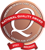 A bronze award from the american health care association