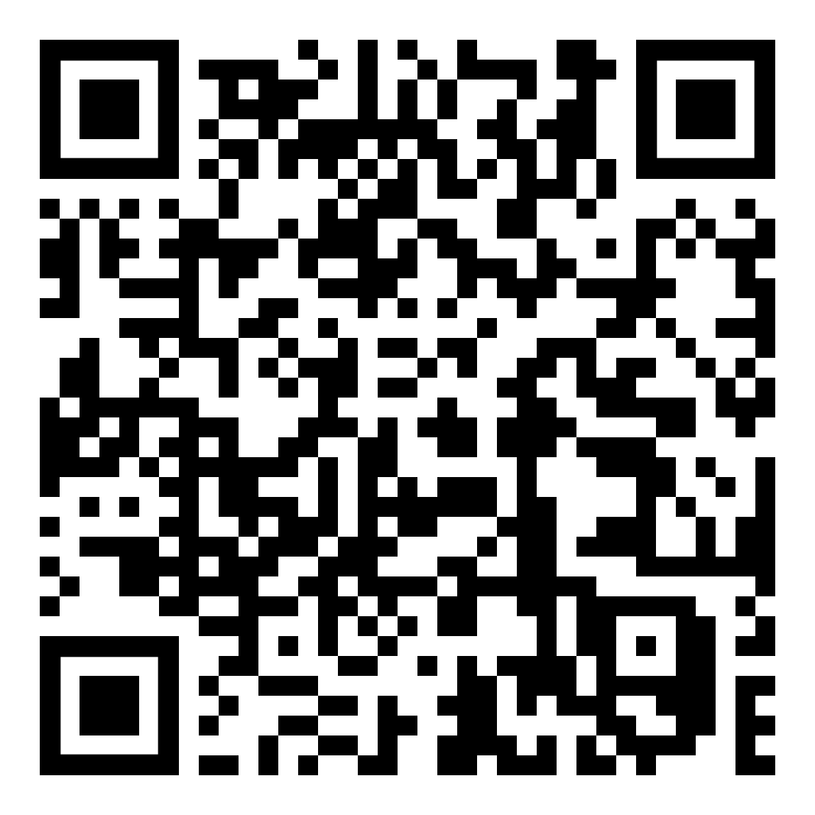 A black and white qr code on a white background.