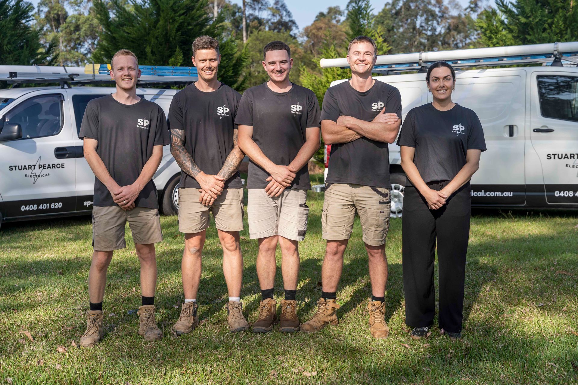 A Man is Standing on a Lift — Stuart Pearce Electrical in Coffs Harbour, NSW