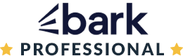 A logo for a company called bark professional.