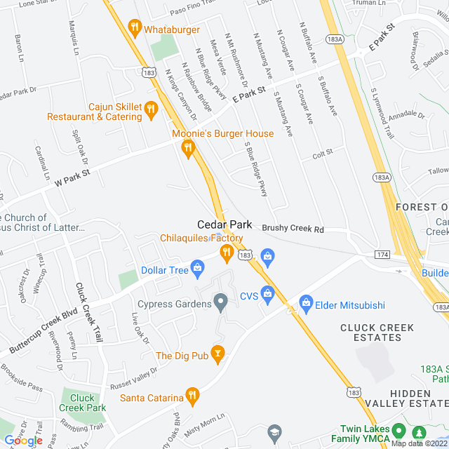 Map of business location