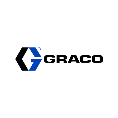 Graco logo in black and blue on a white background