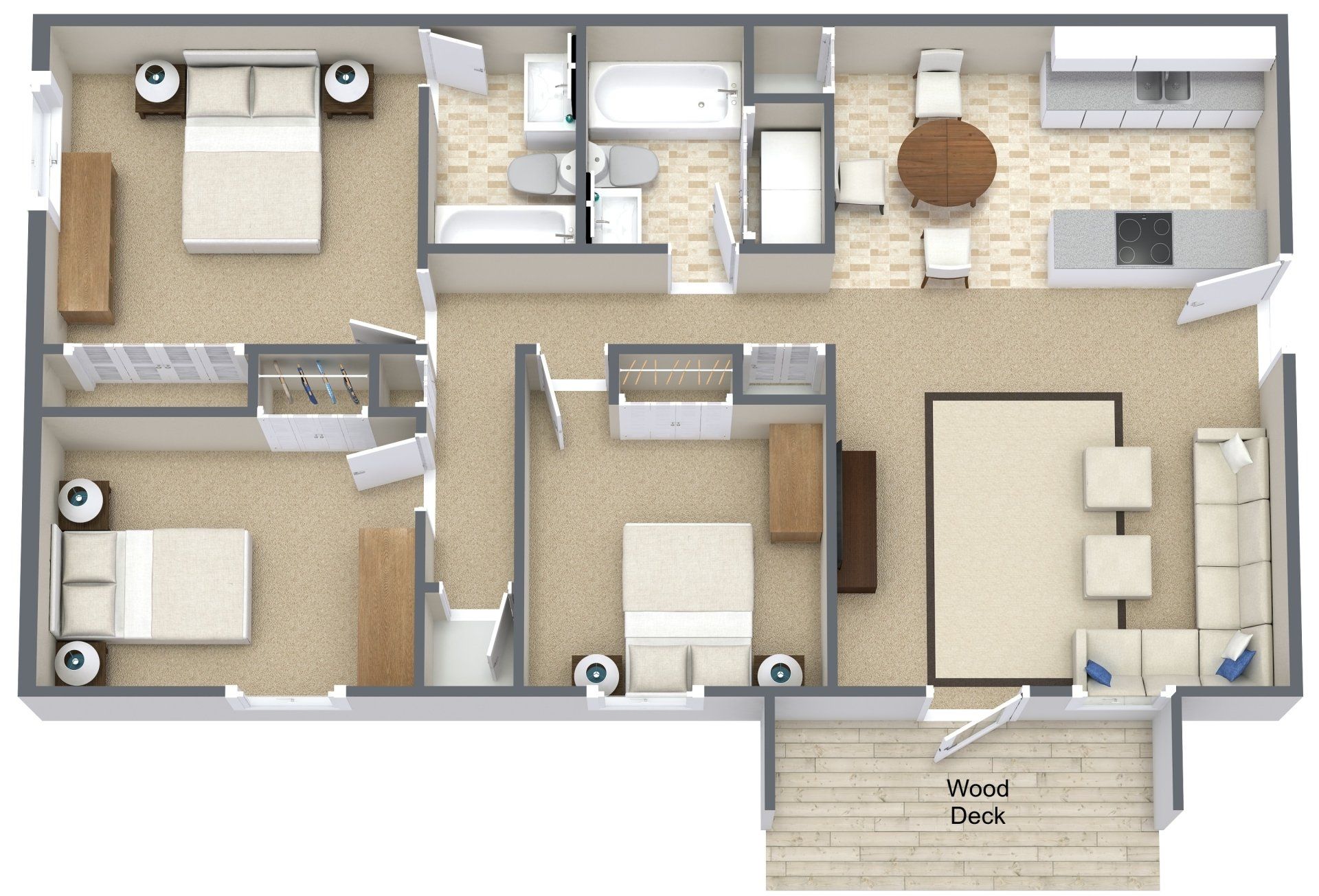 3 Bed 2 Bath