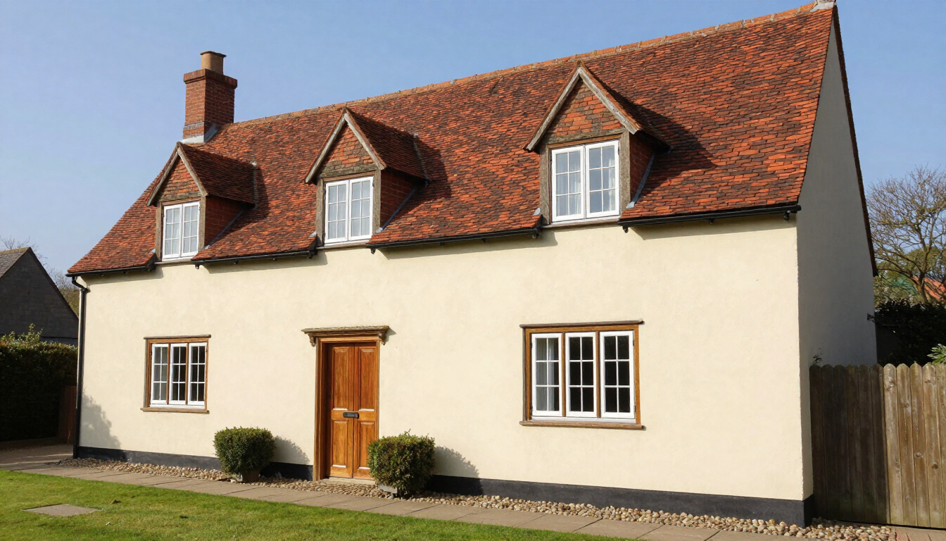 A well-maintained tiled roof on a Hampshire home representing quality roof replacement.