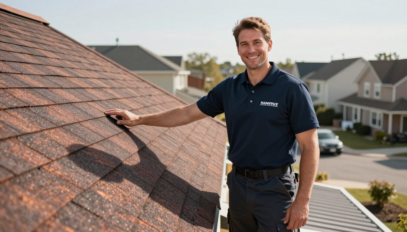 Pople Roofing specialist inspecting a project