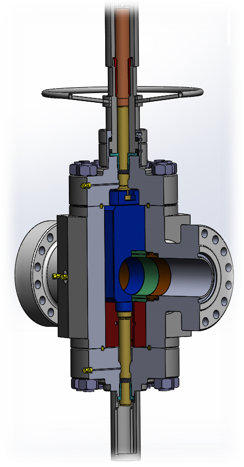 Centurion hydralok frac valve technology schematic