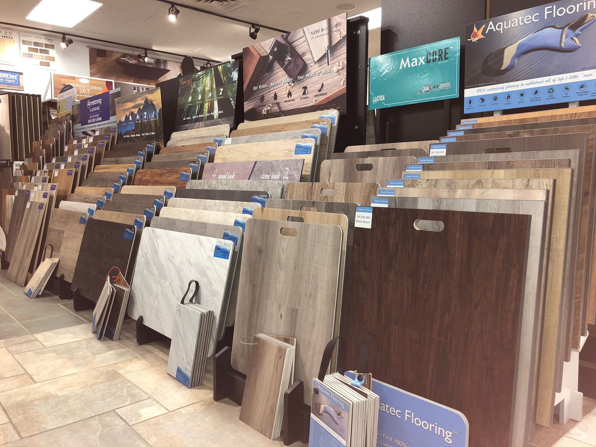 A store filled with lots of different types of flooring