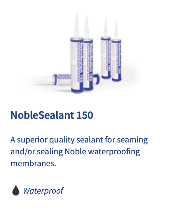 Noble sealant 150 is a superior quality sealant for seaming and / or sealing noble waterproofing membranes