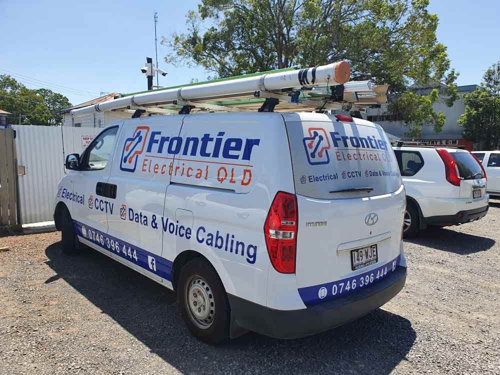 Frontier Electrical Van — Data Cabling in Newton, QLD Frontier Electrical Van — Data Cabling in Newton, QLD