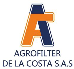 Logo de AGROFILTER DE LA COSTA S.A.S. con una “A” azul y naranja sobre fondo blanco