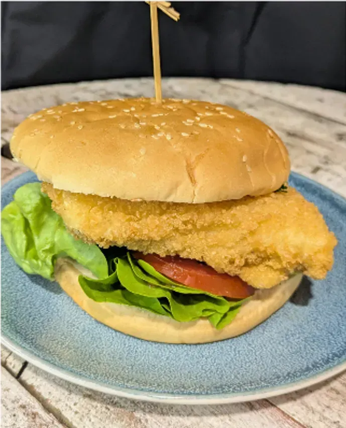 Fish Burger — Pt Cartwright Seafoods in Warana, QLD