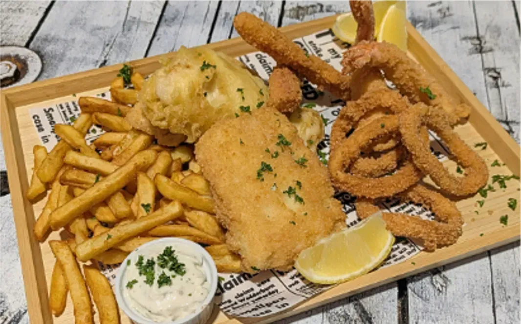 Fisherman Basket for 2 — Pt Cartwright Seafoods in Warana, QLD
