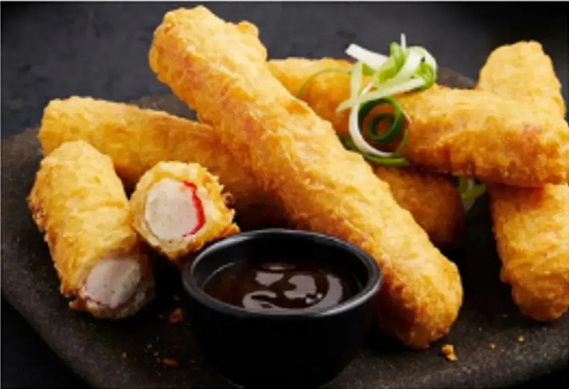 Fried Crab Sticks With Dipping Sauce — Pt Cartwright Seafoods in Warana, QLD