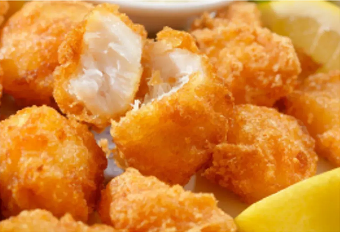 Golden Fried Fish Nuggets — Pt Cartwright Seafoods in Warana, QLD