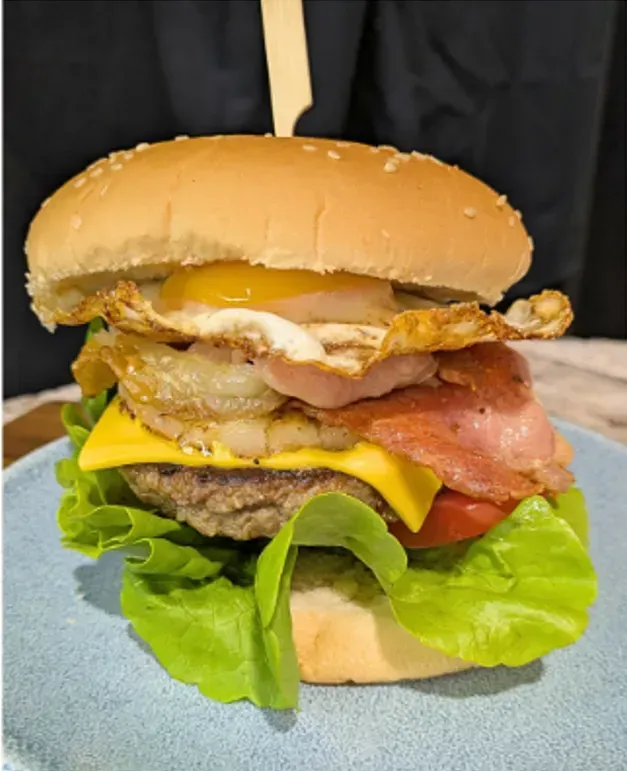 Works Burger — Pt Cartwright Seafoods in Warana, QLD
