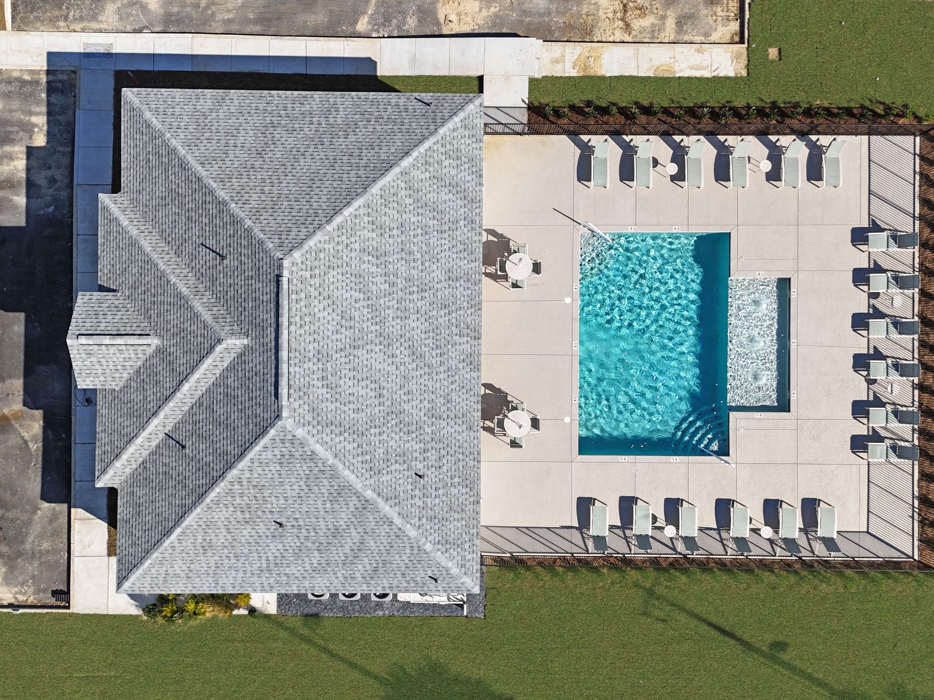 Saltwater pool at apartment complex in Biloxi, right on the Gulf of America