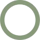 Light green circular ring on a white background