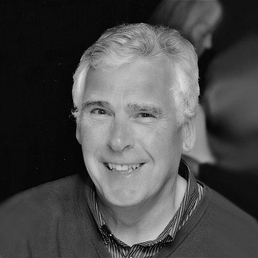 A black and white photo of Steve Neville