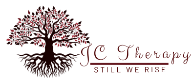 Logo with a tree and text that reads