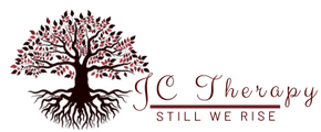 Logo with a tree and text that reads