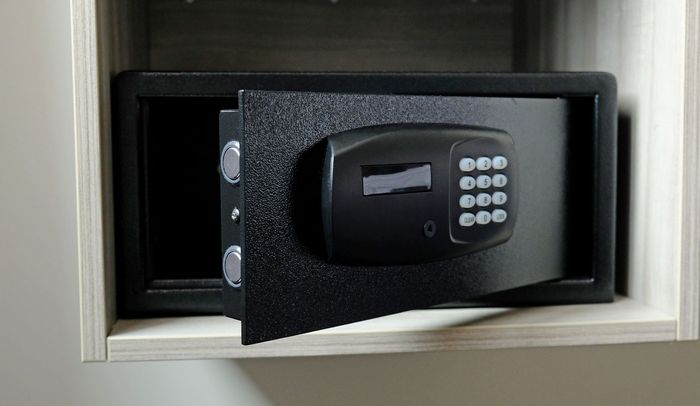 Installing a door lock into the entrance door of a new house