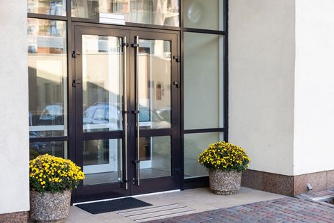 Installing a door lock into the entrance door of a new house