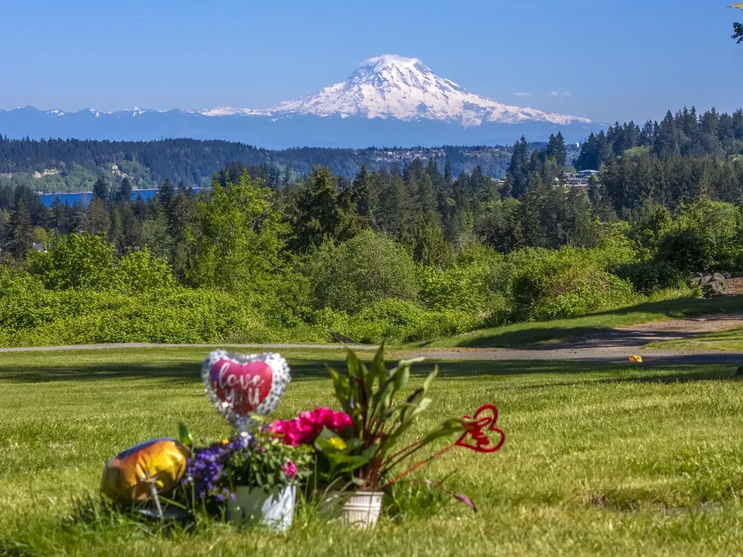 Peaceful cemetery landscape and memorial garden design