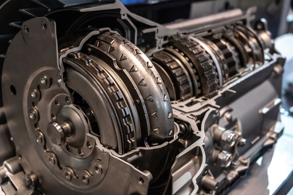 Cross-Section of An Automatic Transmission Showing Internal Gears, Clutch, and Torque Converter — Maryborough Exhaust & Mechanical In Cooloola Coast, QLD