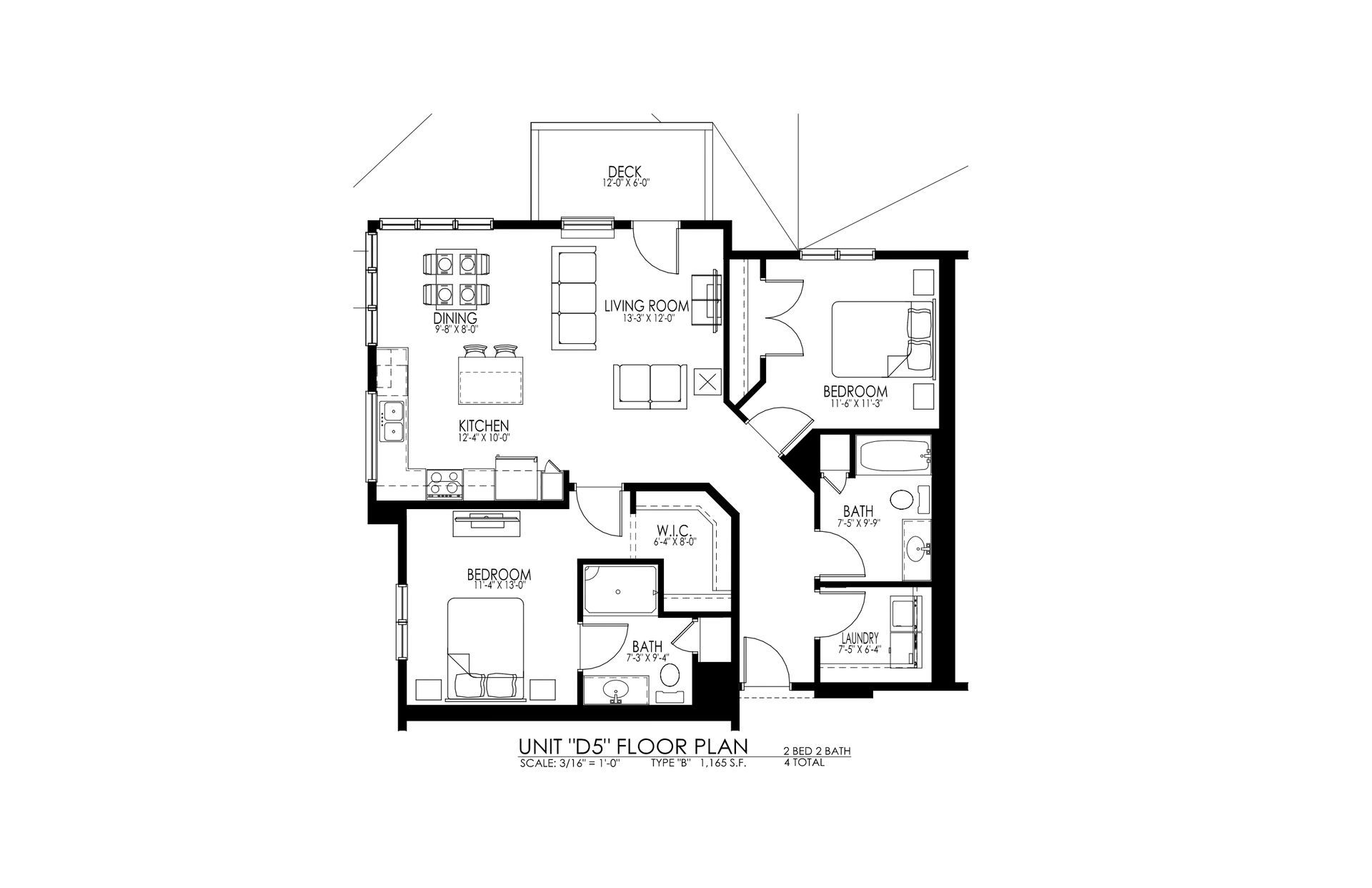 Black-and-white architectural floor plan of a house with labeled rooms and measurements.