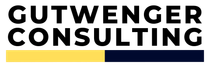 The logo for g-consulting solutions is black and yellow.