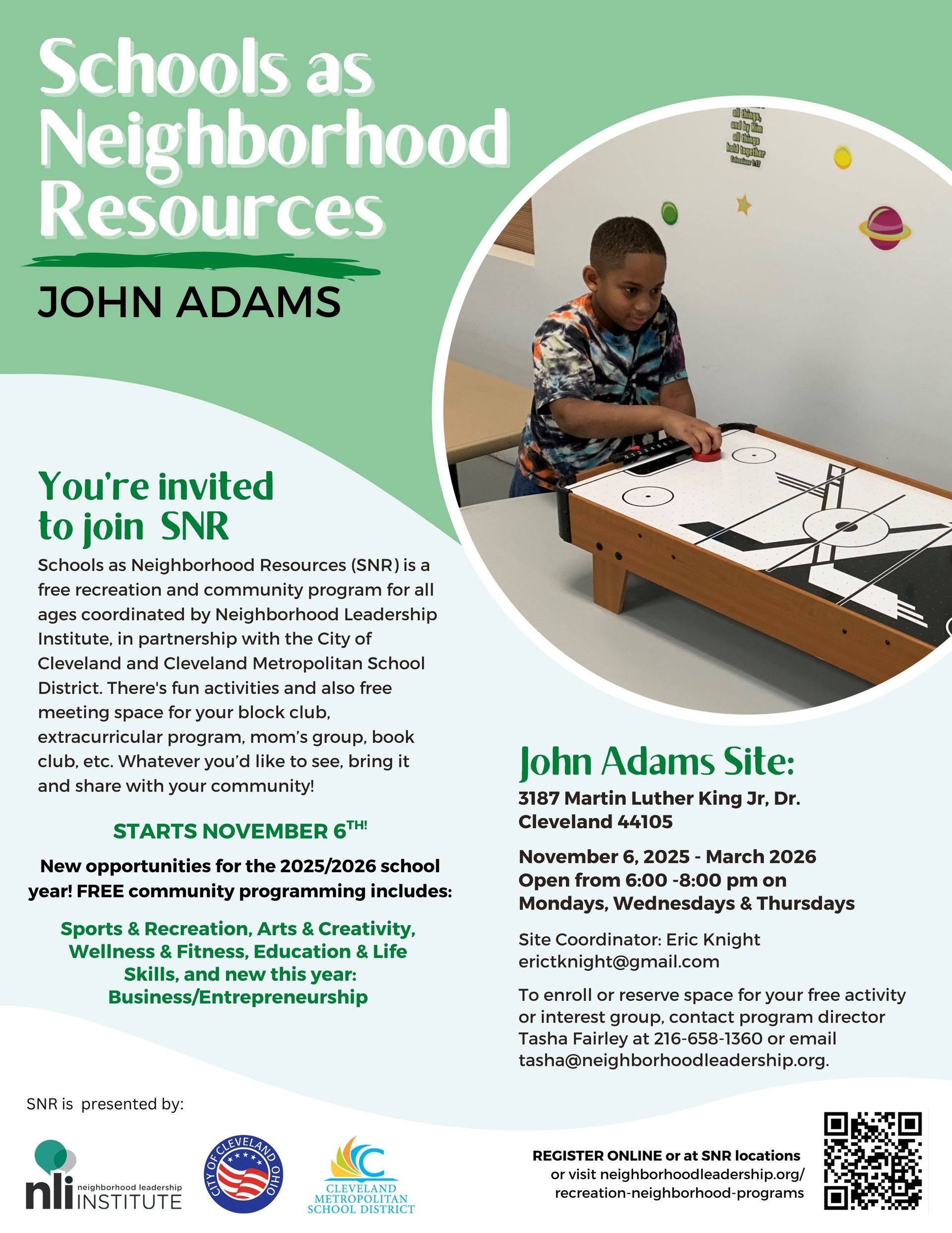Recreation & Neighborhood Programs | NLI Cleveland