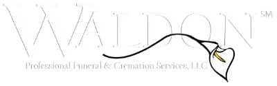 Logo for Professional Funeral & Cremation Services, LLC, with a stylized gold-and-black cross and ribbon