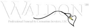 Logo for Professional Funeral & Cremation Services, LLC, with a stylized gold-and-black cross and ribbon