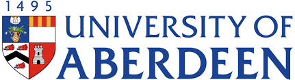 A logo for the university of aberdeen with a coat of arms