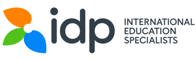 A logo for idp international education specialists