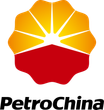 A logo for petrochina with a flower in the middle