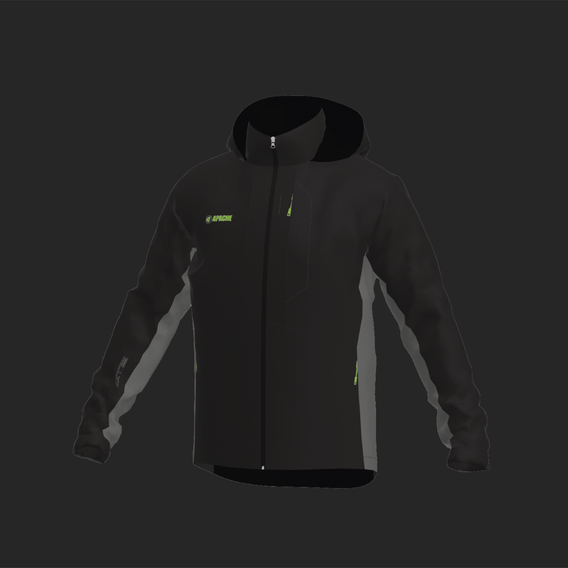 CLO3D designed technical waterproof workwear jacket