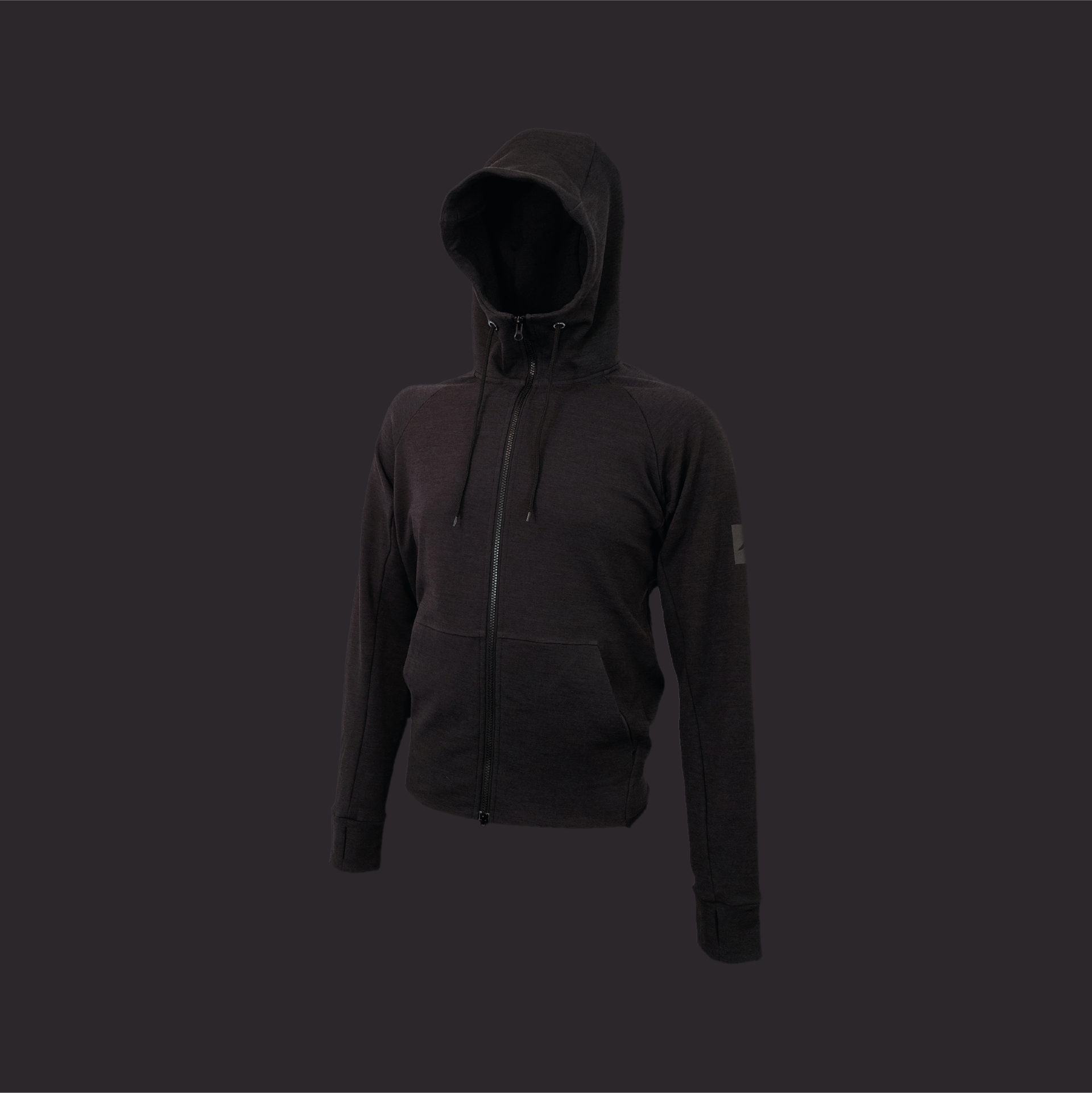 Technical merino/polyester hoodie made in Fujian Shining