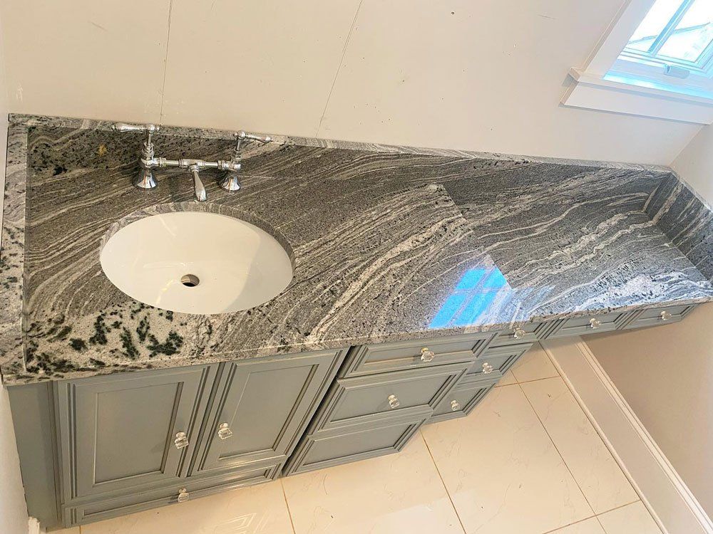 New Countertop with Sink — Greensboro, NC — Peakstone Granite & Marble