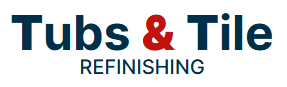 Tubs & Tile Refinishing Logo for Tubs & Tile Refinishing in dark blue and red text on a white background