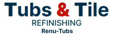 Tubs & Tile Refinishing Logo for Tubs & Tile Refinishing in dark blue and red text on a white background