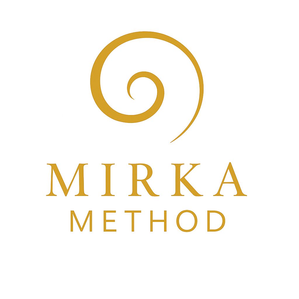 Gold spiral above