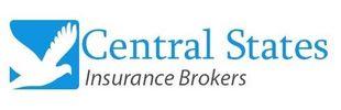 Central States Insurance Brokers logo with white bird on blue square